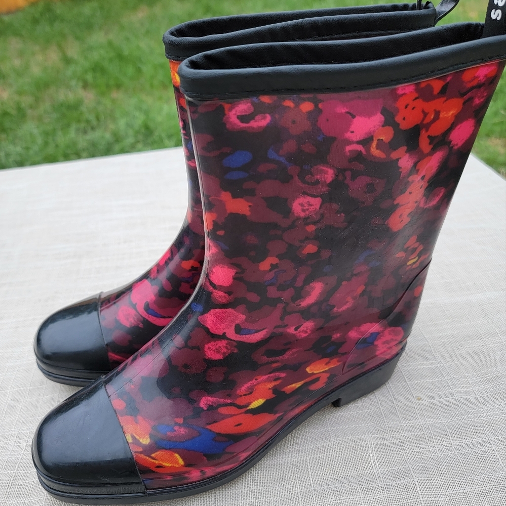 Sanmmm Floral Rainboots Women's sz 9.5 US/ 41 EUR